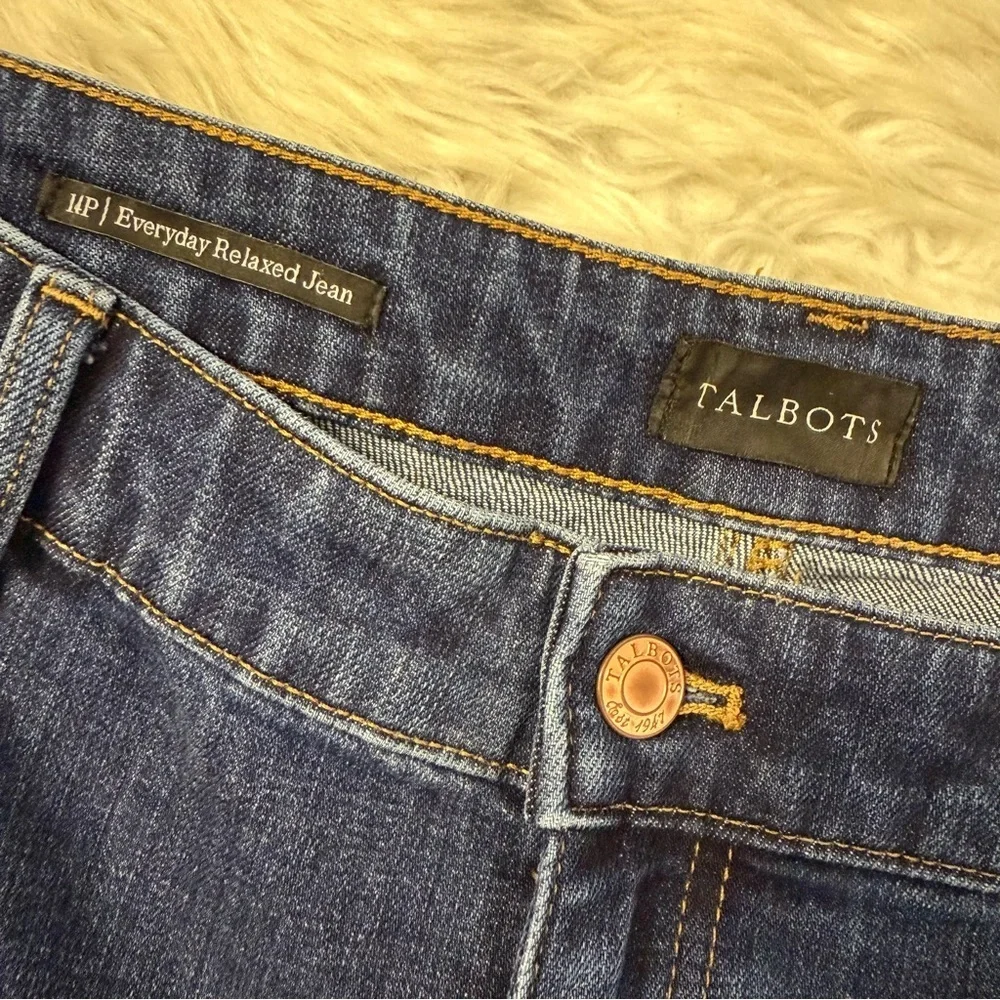 Talbots Everyday Relaxed Jeans Size 14 Petite - Picture 5 of 6